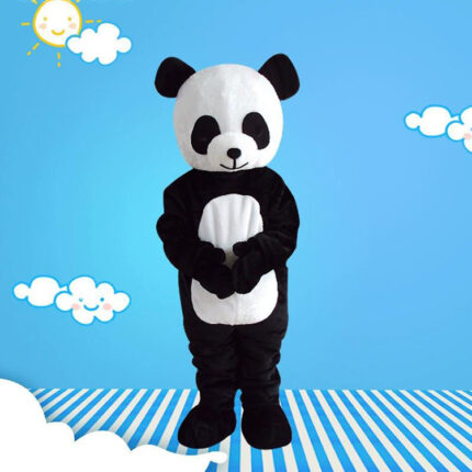 White-bellied Panda Xixi Mascot Costume